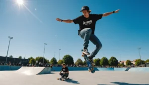 Physique du skateboard en mouvement