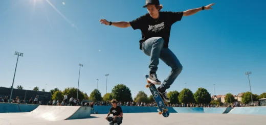 Physique du skateboard en mouvement